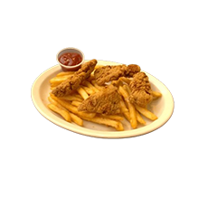 Crossroads burger - chicken tender strip